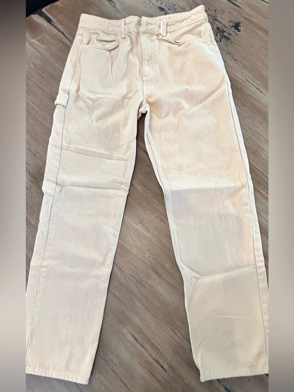 Collusion Men's Straight Fit Jeans in Cream
